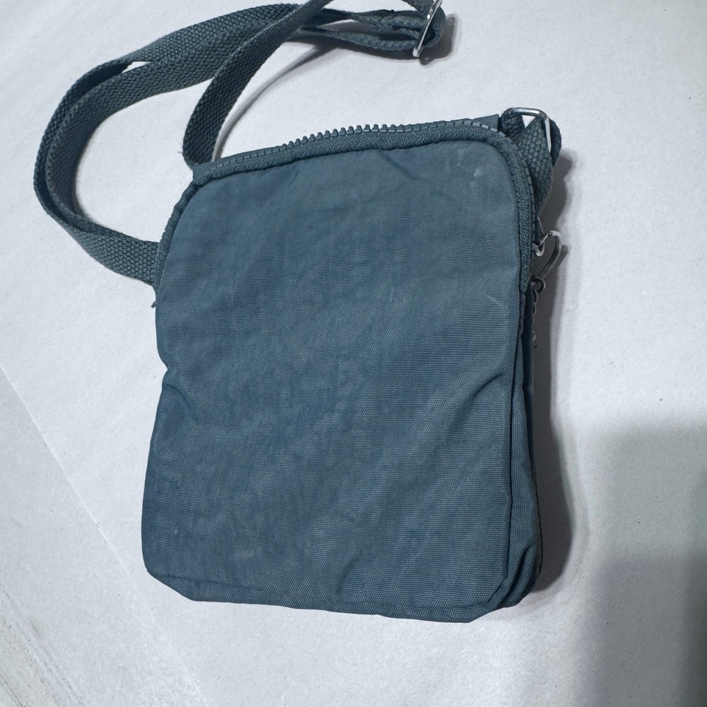 Kipling Eldorado Nylon Crossbody Bag Green Small Travel Organizer Monkey Charm View 3